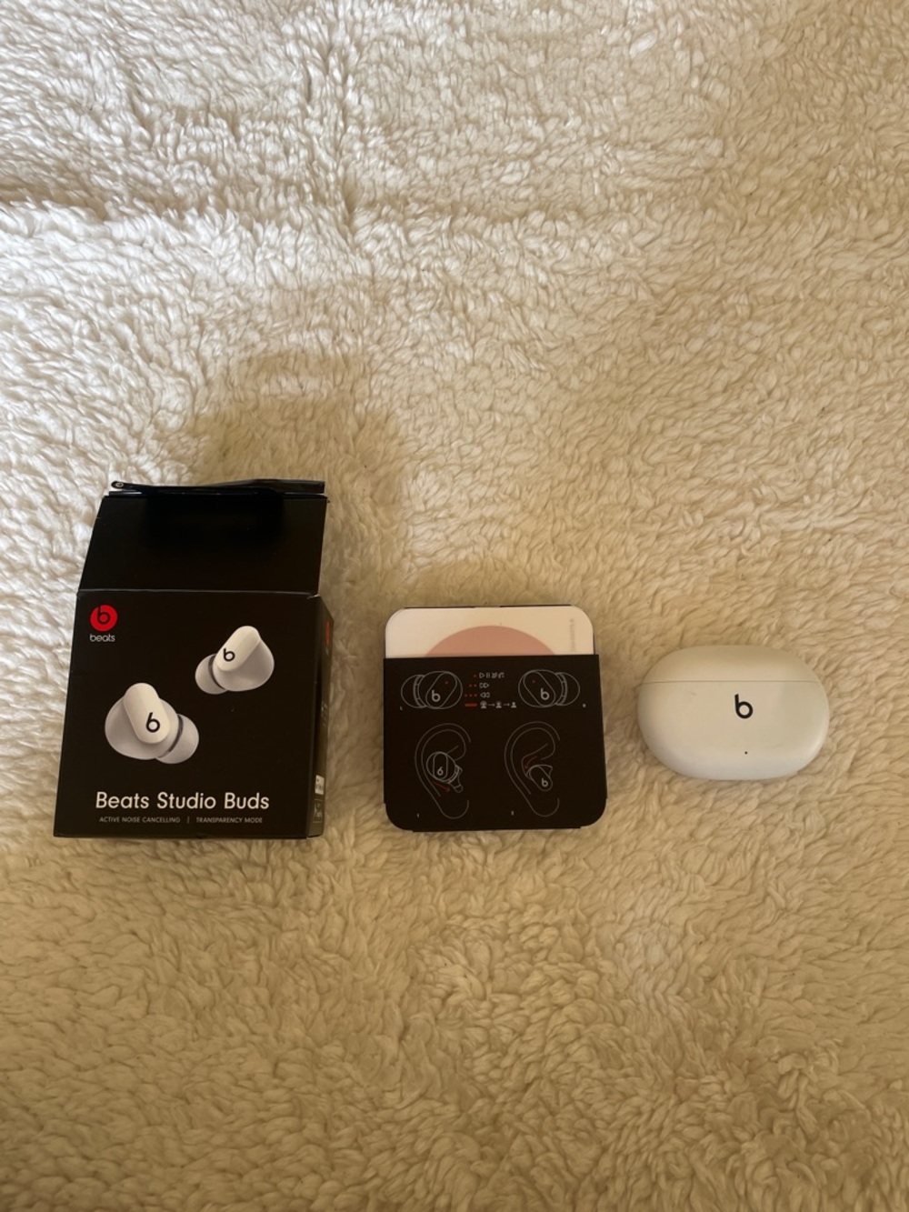 Beats Studio Buds Earbuds with Charging Case - White